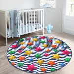 - RealHomes Dijital Baskılı Kaymaz Tabanlı Comfort Çocuk Odası Yuvarlak Halı - Realhomes Zikzak 3D Yıldız Desenli Çocuk & Genç Odası Makinede Yıkanabilir Kaymaz Tabanlı Yuvarlak Çocuk Halısı Realhomes