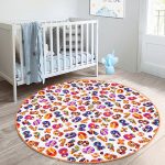 - RealHomes Dijital Baskılı Kaymaz Tabanlı Comfort Çocuk Odası Yuvarlak Halı - Realhomes  Özel Tasarım 3D Harfler Çocuk & Genç Odası Makinede Yıkanabilir Kaymaz Tabanlı Yuvarlak Çocuk Halısı Realhomes