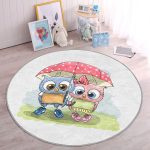 - RealHomes Dijital Baskılı Kaymaz Tabanlı Comfort Çocuk Odası Yuvarlak Halı - Realhomes  Sevimli Kediler Çocuk & Genç Odası Makinede Yıkanabilir Kaymaz Tabanlı Yuvarlak Çocuk Halısı Realhomes
