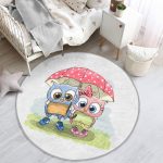 - RealHomes Dijital Baskılı Kaymaz Tabanlı Comfort Çocuk Odası Yuvarlak Halı - Realhomes Sevimli Kediler Çocuk & Genç Odası Makinede Yıkanabilir Kaymaz Tabanlı Yuvarlak Çocuk Halısı Realhomes