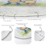 - RealHomes Dijital Baskılı Kaymaz Tabanlı Comfort Çocuk Odası Yuvarlak Halı - Realhomes  Sevimli Kediler Çocuk & Genç Odası Makinede Yıkanabilir Kaymaz Tabanlı Yuvarlak Çocuk Halısı Realhomes