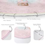 - RealHomes Dijital Baskılı Kaymaz Tabanlı Comfort Çocuk Odası Yuvarlak Halı - Realhomes Uçan Balon Ve Unicorn Desenli Çocuk & Genç Odası Makinede Yıkanabilir Kaymaz Tabanlı Yuvarlak Çocuk Halısı Realhomes