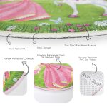 - RealHomes Dijital Baskılı Kaymaz Tabanlı Comfort Çocuk Odası Yuvarlak Halı - Realhomes  Prenses Desenli Çocuk & Genç Odası Makinede Yıkanabilir Kaymaz Tabanlı Yuvarlak Çocuk Halısı Realhomes