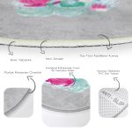 - RealHomes Dijital Baskılı Kaymaz Tabanlı Comfort Çocuk Odası Yuvarlak Halı - Realhomes  Gri Zeminde Denizkızı Tasarımlı Çocuk & Genç Odası Makinede Yıkanabilir Kaymaz Tabanlı Yuvarlak Çocuk Halısı Realhomes