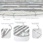 - RealHomes Dijital Baskılı Kaymaz Tabanlı Comfort Çocuk Odası Yuvarlak Halı - Realhomes  Gri Beyaz Çizgili Unicorn Atlar Çocuk & Genç Odası Makinede Yıkanabilir Kaymaz Tabanlı Yuvarlak Çocuk Halısı Realhomes