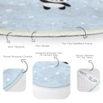 - RealHomes Dijital Baskılı Kaymaz Tabanlı Comfort Çocuk Odası Yuvarlak Halı - Realhomes  Mavi Zemin Uçan Balonlar Ve Sevimli Panda Desenli Çocuk & Genç Odası Makinede Yıkanabilir Kaymaz Tabanlı Yuvarlak Çocuk Halısı Realhomes