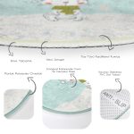 - RealHomes Dijital Baskılı Kaymaz Tabanlı Comfort Çocuk Odası Yuvarlak Halı - Realhomes  Winter Tavşan Motifli Çocuk & Genç Odası Makinede Yıkanabilir Kaymaz Tabanlı Yuvarlak Çocuk Halısı Realhomes