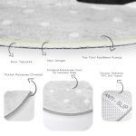 - RealHomes Dijital Baskılı Kaymaz Tabanlı Comfort Çocuk Odası Yuvarlak Halı - Realhomes  Gri Zeminde Panda Temalı Çocuk & Genç Odası Makinede Yıkanabilir Kaymaz Tabanlı Yuvarlak Çocuk Halısı Realhomes