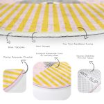 - RealHomes Dijital Baskılı Kaymaz Tabanlı Comfort Çocuk Odası Yuvarlak Halı - Realhomes  Pembe Zemin Gri Kunduz Tasarımlı Çocuk & Genç Odası Makinede Yıkanabilir Kaymaz Tabanlı Yuvarlak Çocuk Halısı Realhomes