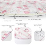 - RealHomes Dijital Baskılı Kaymaz Tabanlı Comfort Çocuk Odası Yuvarlak Halı - Realhomes  Pembe Sevimli Fil Temalı Çocuk & Genç Odası Makinede Yıkanabilir Kaymaz Tabanlı Yuvarlak Çocuk Halısı Realhomes