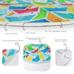 - RealHomes Dijital Baskılı Kaymaz Tabanlı Comfort Çocuk Odası Yuvarlak Halı - Realhomes  Mavi Zeminde Origami Gemiler Çocuk & Genç Odası Makinede Yıkanabilir Kaymaz Tabanlı Yuvarlak Çocuk Halısı Realhomes