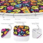 - RealHomes Dijital Baskılı Kaymaz Tabanlı Comfort Çocuk Odası Yuvarlak Halı - Realhomes  Koyu Zeminde Renkli Sayılar Çocuk & Genç Odası Makinede Yıkanabilir Kaymaz Tabanlı Yuvarlak Çocuk Halısı Realhomes