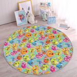 - RealHomes Dijital Baskılı Kaymaz Tabanlı Comfort Çocuk Odası Yuvarlak Halı - Realhomes Gri Zeminde Renkli Sayılar Çocuk & Genç Odası Makinede Yıkanabilir Kaymaz Tabanlı Yuvarlak Çocuk Halısı Realhomes