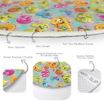 - RealHomes Dijital Baskılı Kaymaz Tabanlı Comfort Çocuk Odası Yuvarlak Halı - Realhomes Gri Zeminde Renkli Sayılar Çocuk & Genç Odası Makinede Yıkanabilir Kaymaz Tabanlı Yuvarlak Çocuk Halısı Realhomes