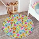 - RealHomes Dijital Baskılı Kaymaz Tabanlı Comfort Çocuk Odası Yuvarlak Halı - Realhomes Gri Zeminde Renkli Sayılar Çocuk & Genç Odası Makinede Yıkanabilir Kaymaz Tabanlı Yuvarlak Çocuk Halısı Realhomes