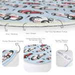 - RealHomes Dijital Baskılı Kaymaz Tabanlı Comfort Çocuk Odası Yuvarlak Halı - Realhomes  Mavi Zeminde Yarış Arabalı Çocuk & Genç Odası Makinede Yıkanabilir Kaymaz Tabanlı Yuvarlak Çocuk Halısı Realhomes