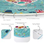 - RealHomes Dijital Baskılı Kaymaz Tabanlı Comfort Çocuk Odası Yuvarlak Halı - Realhomes  Londra Temalı Çocuk & Genç Odası Makinede Yıkanabilir Kaymaz Tabanlı Yuvarlak Çocuk Halısı Realhomes