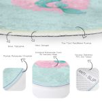 - RealHomes Dijital Baskılı Kaymaz Tabanlı Comfort Çocuk Odası Yuvarlak Halı - Realhomes My Sweet Friends Deniz Kızlı Kedi Çocuk & Genç Odası Makinede Yıkanabilir Kaymaz Tabanlı Yuvarlak Çocuk Halısı Realhomes