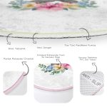 - RealHomes Dijital Baskılı Kaymaz Tabanlı Comfort Çocuk Odası Yuvarlak Halı - Realhomes  Sevimli Bebek Panda Çocuk & Genç Odası Makinede Yıkanabilir Kaymaz Tabanlı Yuvarlak Çocuk Halısı Realhomes