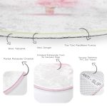 - RealHomes Dijital Baskılı Kaymaz Tabanlı Comfort Çocuk Odası Yuvarlak Halı - Realhomes  Sevimli Bebek Balerin Çocuk & Genç Odası Makinede Yıkanabilir Kaymaz Tabanlı Yuvarlak Çocuk Halısı Realhomes