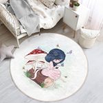 - RealHomes Dijital Baskılı Kaymaz Tabanlı Comfort Çocuk Odası Yuvarlak Halı - Realhomes  Fashion Girl Çocuk & Genç Odası Makinede Yıkanabilir Kaymaz Tabanlı Yuvarlak Çocuk Halısı Realhomes