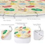 - RealHomes Dijital Baskılı Kaymaz Tabanlı Comfort Çocuk Odası Yuvarlak Halı - Realhomes  Uçak Tren Araba Oyuncak Figürlü Çocuk & Genç Odası Makinede Yıkanabilir Kaymaz Tabanlı Yuvarlak Çocuk Halısı Realhomes