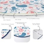 - RealHomes Dijital Baskılı Kaymaz Tabanlı Comfort Çocuk Odası Yuvarlak Halı - Realhomes  Deniz Temalı Ahtapot Balina Çapa Desenli Çocuk & Genç Odası Makinede Yıkanabilir Kaymaz Tabanlı Yuvarlak Çocuk Halısı Realhomes