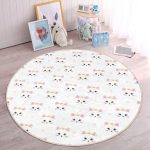 - RealHomes Dijital Baskılı Kaymaz Tabanlı Comfort Çocuk Odası Yuvarlak Halı - Realhomes  Prenses Kedi Motifli Çocuk & Genç Odası Makinede Yıkanabilir Kaymaz Tabanlı Yuvarlak Çocuk Halısı Realhomes