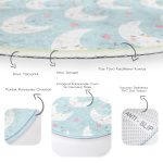 - RealHomes Dijital Baskılı Kaymaz Tabanlı Comfort Çocuk Odası Yuvarlak Halı - Realhomes  Uyku Temalı Ay Ve Yıldız Motifli Çocuk & Genç Odası Makinede Yıkanabilir Kaymaz Tabanlı Yuvarlak Çocuk Halısı Realhomes