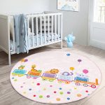 - RealHomes Dijital Baskılı Kaymaz Tabanlı Comfort Çocuk Odası Yuvarlak Halı - Realhomes  Trende Sevimli Hayvanlar Motifli Çocuk & Genç Odası Makinede Yıkanabilir Kaymaz Tabanlı Yuvarlak Çocuk Halısı Realhomes