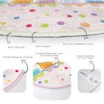 - RealHomes Dijital Baskılı Kaymaz Tabanlı Comfort Çocuk Odası Yuvarlak Halı - Realhomes  Trende Sevimli Hayvanlar Motifli Çocuk & Genç Odası Makinede Yıkanabilir Kaymaz Tabanlı Yuvarlak Çocuk Halısı Realhomes