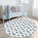 - RealHomes Dijital Baskılı Kaymaz Tabanlı Comfort Çocuk Odası Yuvarlak Halı - Realhomes  Popart Motifli Çocuk & Genç Odası Makinede Yıkanabilir Kaymaz Tabanlı Yuvarlak Çocuk Halısı Realhomes