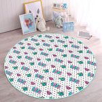 - RealHomes Dijital Baskılı Kaymaz Tabanlı Comfort Çocuk Odası Yuvarlak Halı - Realhomes  Popart Motifli Çocuk & Genç Odası Makinede Yıkanabilir Kaymaz Tabanlı Yuvarlak Çocuk Halısı Realhomes