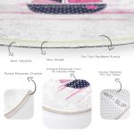 - RealHomes Dijital Baskılı Kaymaz Tabanlı Comfort Çocuk Odası Yuvarlak Halı - Realhomes Gemi Desenli Çocuk & Genç Odası Makinede Yıkanabilir Kaymaz Tabanlı Yuvarlak Çocuk Halısı Realhomes