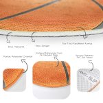 - RealHomes Dijital Baskılı Kaymaz Tabanlı Comfort Çocuk Odası Yuvarlak Halı - Realhomes  Basketbol Oyun Toplu Tasarımlı Çocuk & Genç Odası Makinede Yıkanabilir Kaymaz Tabanlı Yuvarlak Çocuk Halısı Realhomes