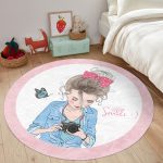 - RealHomes Dijital Baskılı Kaymaz Tabanlı Comfort Çocuk Odası Yuvarlak Halı - Realhomes  Özel Tasarım Smile Take Up Desenli Çocuk & Genç Odası Makinede Yıkanabilir Kaymaz Tabanlı Yuvarlak Çocuk Halısı Realhomes