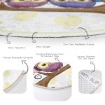 - RealHomes Dijital Baskılı Kaymaz Tabanlı Comfort Çocuk Odası Yuvarlak Halı - Realhomes  Baykuş Desenli Çocuk & Genç Odası Makinede Yıkanabilir Kaymaz Tabanlı Yuvarlak Çocuk Halısı Realhomes