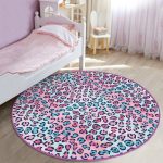 - RealHomes Dijital Baskılı Kaymaz Tabanlı Comfort Çocuk Odası Yuvarlak Halı - Realhomes  Renkli Leopar Desenli Çocuk & Genç Odası Makinede Yıkanabilir Kaymaz Tabanlı Yuvarlak Çocuk Halısı Realhomes