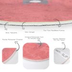 - RealHomes Dijital Baskılı Kaymaz Tabanlı Comfort Çocuk Odası Yuvarlak Halı - Realhomes  Köpek Desenli Çocuk & Genç Odası Makinede Yıkanabilir Kaymaz Tabanlı Yuvarlak Çocuk Halısı Realhomes