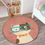 - RealHomes Dijital Baskılı Kaymaz Tabanlı Comfort Çocuk Odası Yuvarlak Halı - Realhomes  Renkli Kedi Çocuk & Genç Odası Makinede Yıkanabilir Kaymaz Tabanlı Yuvarlak Çocuk Halısı Realhomes