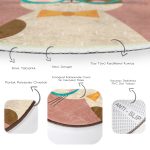 - RealHomes Dijital Baskılı Kaymaz Tabanlı Comfort Çocuk Odası Yuvarlak Halı - Realhomes  Renkli Kedi Çocuk & Genç Odası Makinede Yıkanabilir Kaymaz Tabanlı Yuvarlak Çocuk Halısı Realhomes