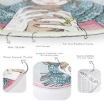 Fashion Girl Çocuk & Genç Odası Makinede Yıkanabilir Kaymaz Tabanlı Yuvarlak Çocuk Halısı Realhomes