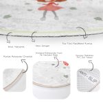 - RealHomes Dijital Baskılı Kaymaz Tabanlı Comfort Çocuk Odası Yuvarlak Halı - Realhomes  Fashion Girl Çocuk & Genç Odası Makinede Yıkanabilir Kaymaz Tabanlı Yuvarlak Çocuk Halısı Realhomes