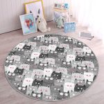 - RealHomes Dijital Baskılı Kaymaz Tabanlı Comfort Çocuk Odası Yuvarlak Halı - Realhomes  Sevimli Kedi Motifli Çocuk & Genç Odası Makinede Yıkanabilir Kaymaz Tabanlı Yuvarlak Çocuk Halısı Realhomes