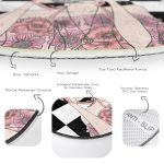 - RealHomes Dijital Baskılı Kaymaz Tabanlı Comfort Çocuk Odası Yuvarlak Halı - Realhomes  Dama Zeminli & Fotoğraf Çeken Kız Tasarımlı Çocuk & Genç Odası Makinede Yıkanabilir Kaymaz Tabanlı Yuvarlak Çocuk Halısı Realhomes