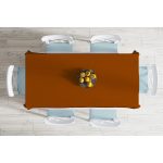 - Masa-6731-Gorsel-1 - Realhomes Realhomes Kahverengi Renkli Dijital Baskılı Modern Masa Örtüsü Realhomes