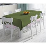 Realhomes Yeşil Renkli Dijital Baskılı Modern Masa Örtüsü Realhomes