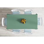 Realhomes Yeşil Renkli Dijital Baskılı Modern Masa Örtüsü Realhomes