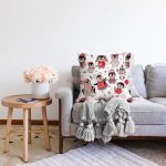 - Mobile - Realhomes  Realhomes Sevimli Penguen ve Yavruları Özel Tasarım Dijital Baskılı Modern Raşel Kadife Yastık Kırlent Kılıfı Realhomes