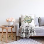 - Sonil-K10033-Gorsel-1 - Realhomes  Beyaz Zemin Çiçek Motifli Dijital Baskılı Modern Raşel Kadife Yastık Kırlent Kılıfı Realhomes